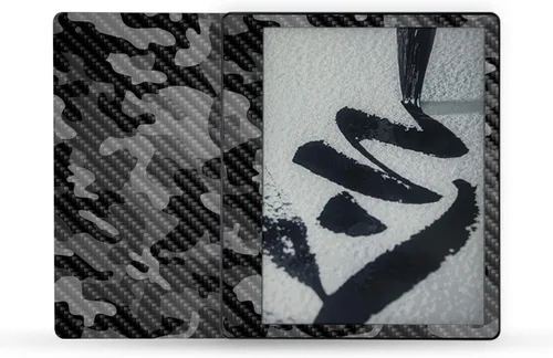 Vista 37 de MightySkins - Skin de fibra de carbono compatible con Amazon Kindle Scribe (2022) - Andrómeda Acabado de fibra de carbono texturizado protector