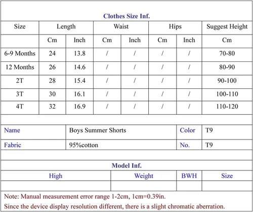 Vista 2 de Pantalones cortos de algodón con cintura elástica para niños pequeños, ropa de verano