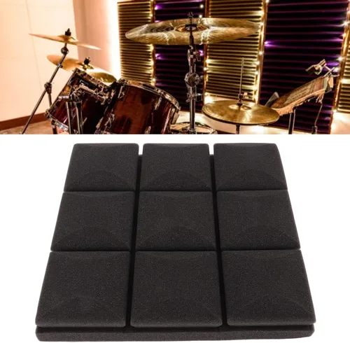 Vista 8 de 10pcs Studio Foam Acoustic Panels Soundproof Wedges High Absorption Sound Dampening