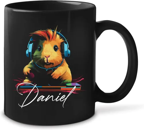 Vista 17 de Taza de té personalizada para amantes del tigre con nombre 2023, regalos personalizados para amantes de las mascotas, taza de café de cerámica