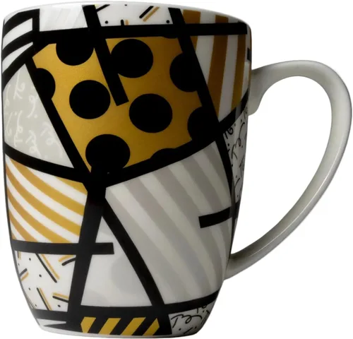 Vista 11 de Britto Romero Bone - Taza de café de porcelana, 16.8 onzas (Alive (multicolor))