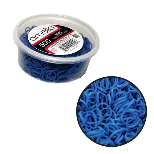 Vista 16 de 500 unidades de gomitas en contenedor de rejillas para colas de caballo y trenzas., Negro