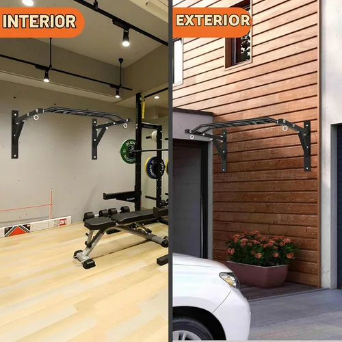 Vista 5 de Upgrade Pull Up Bar Wall Mounted,Heavy Duty Multi Grip Chin Up Bar for Strength Training, 600 lbs Capacity, Durable Steel Construction, Perfect for