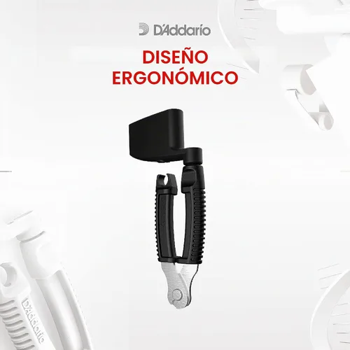 Vista 7 de Bobinadora y cortadora de cuerdas Planet Waves Pro-Winder, Negro Enrollador de clavijas con cortador incorporado y cortaúñas de acero