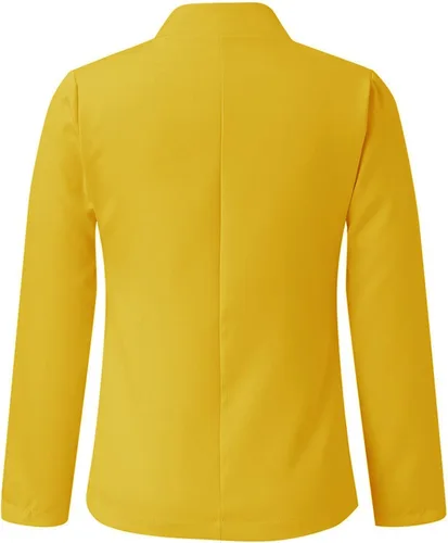 Vista 3 de Chaquetas de traje y chaqueta de negocios para mujer, casual, trabajo, oficina, chaqueta ligera ajustada con frente abierto