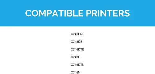 Vista 9 de LD Productos Cartucho de tóner remanufacturado de repuesto para Lexmark C748 C746H1KG alto rendimiento (negro, paquete de 2) compatible con C746DN