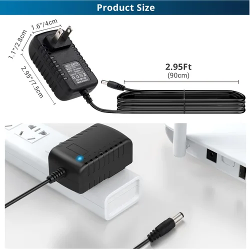 Vista 8 de Transformador adaptador de fuente de alimentación DC 12V 1A para luz