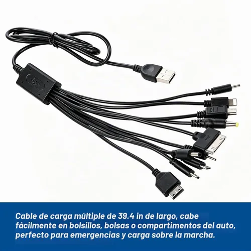 Vista 3 de Cable de carga USB universal múltiple 10 en 1 Etigood