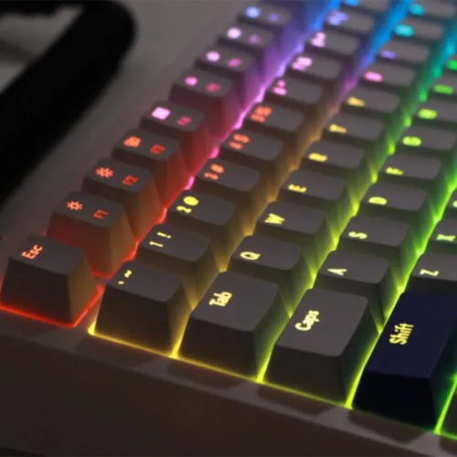 Vista 2 de DrunkDeer G65 Rapid Trigger Mechanical Keyboard Magnetic Switch Gaming RGB 65% Size Compact Numeric Keypadless Wired Barebone No Key Cap White
