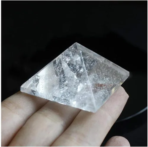 Vista 10 de StoneStory Estatua de cristal curativo de pirámide de ojo de tigre natural, piedra preciosa espiritual de reiki (ojo de tigre, 2.0 x 1.6 in)