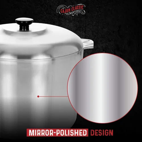 Vista 4 de McWare by Cajun Classic Cookware - Olla de 14 cuartos de galón con tapa