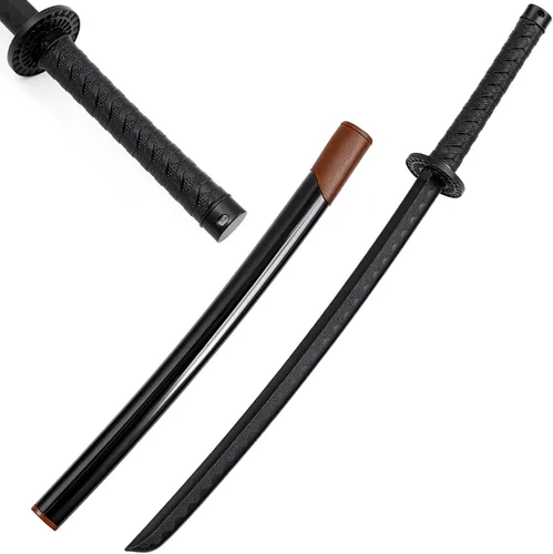 Vista 7 de Seenelling Espada katana de polipropileno con funda de ABS para entrenamiento japonés, espada samurái, entrenamiento de práctica marcial, espada