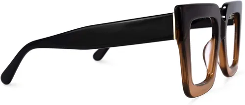 Vista 8 de Zeelool Elegantes gafas cuadradas de gran tamaño con bloqueo de luz azul para mujer, 100% protección UV400, Brandon VFP0306