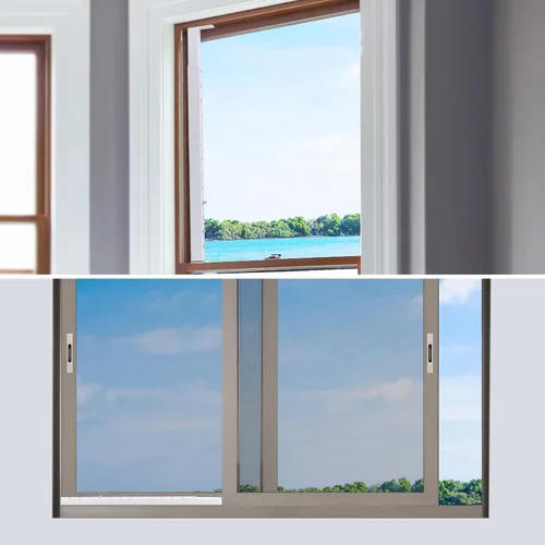 Vista 6 de ZhouDaShu Barras de seguridad ajustables para ventanas, barras de bloqueo de ventana para ventanas interiores que evitan robos, barras de seguridad