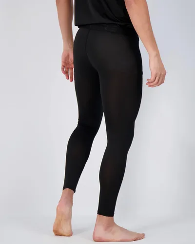 Vista 3 de Real Essentials Paquete de 3 pantalones de compresión activos para hombre, mallas de capa base de entrenamiento