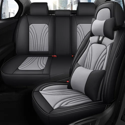 Vista 26 de Fundas de asiento de automóvil para Toyota Matrix 2003-2013, impermeables, de piel sintética, compatibles con bolsas de aire, fundas protectoras