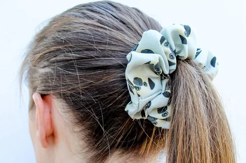 Vista 6 de Scrunchies - Bandas elásticas redondas de algodón para el cabello - Lazos para el cabello - Accesorios para el cabello para niñas - Regalos