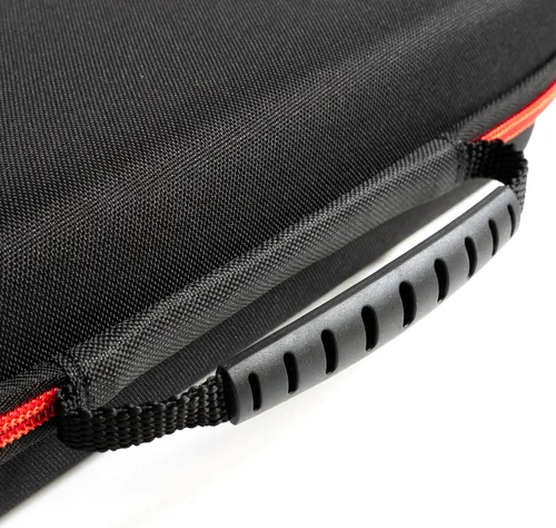 Vista 7 de Fabricko - Funda de viaje para micrófono inalámbrico dual, funda rígida de EVA, protectora, a prueba de golpes, impermeable para exteriores