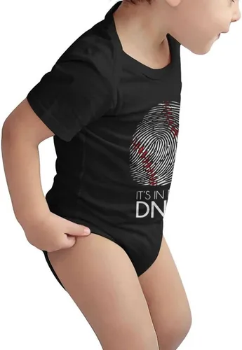 Vista 3 de Baseball It's in My DNA - Enterizo de manga corta para bebé, unisex