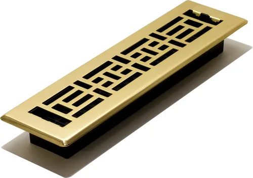 Vista 21 de Decor Grates Registro de suelo oriental AJH212-RB, 2 x 12 pulgadas, acabado de bronce frotado