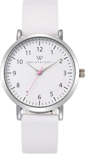 Vista 12 de Wristology 2 tamaños – Correa de reloj con números intercambiable de silicona de cambio fácil – esfera analógica de lectura fácil con segundero