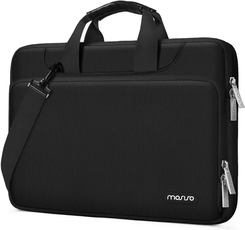 Vista 7 de MOSISO 360 Bolsa Protectora para Laptop de Hombro Compatible con MacBook Air de 13 pulgadas M4 M3 M2 M1 2025-2018/Pro M2 M1 2025-2016, Funda