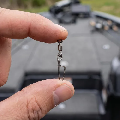 Vista 8 de MOBOREST Fishing Swivels Snap Swivels Barrel Swivels with Snaps coastlock snap, secure lock, 360° rotation, anti line twist, quick lure swap, 5