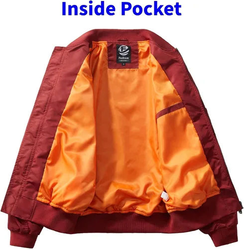 Vista 6 de TLZC Chaqueta militar impermeable para hombre