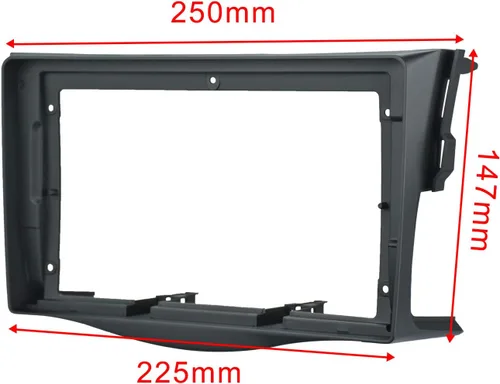 Vista 3 de Kit de montaje de montaje de 9 pulgadas con marco de tablero estéreo para coche, con arnés de alimentación, cable compatible con Toyota RAV4 2006 07