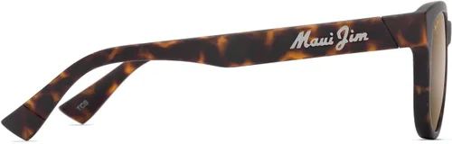 Vista 3 de Maui Jim Gafas de sol redondas Maoli Mate Oscuro Havana/Hcl Bronce Polarizado