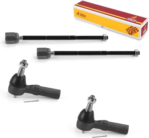 Vista 150 de Metrix Premium Chassis Parts - Kit de 4 piezas de extremos de barra de acoplamiento frontal exterior e interior compatible con Nissan Pathfinder