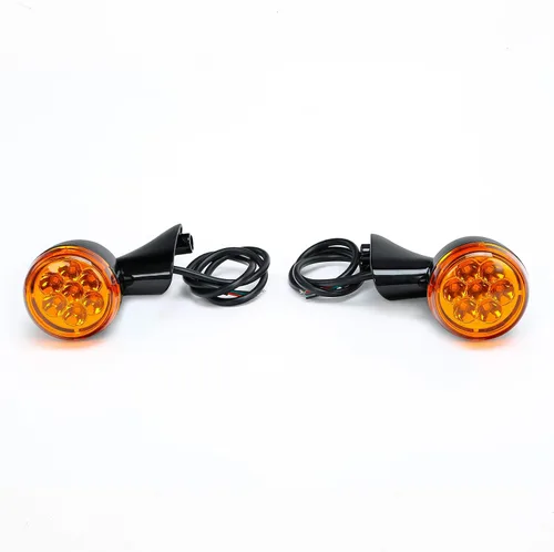 Vista 3 de TCT-MOTORPARTS Soporte de luz intermitente negro con 4 cables para Harley Touring Road Glide 2015-2024