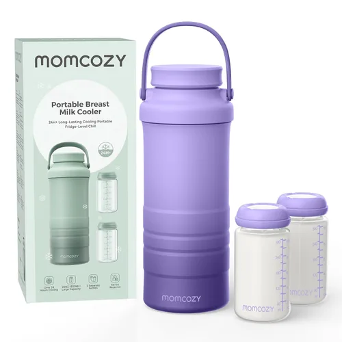 Vista 10 de Momcozy Enfriador portátil de leche materna de 22 onzas para exteriores, salvavidas con enfriamiento total de 360° durante 24 horas, enfriador