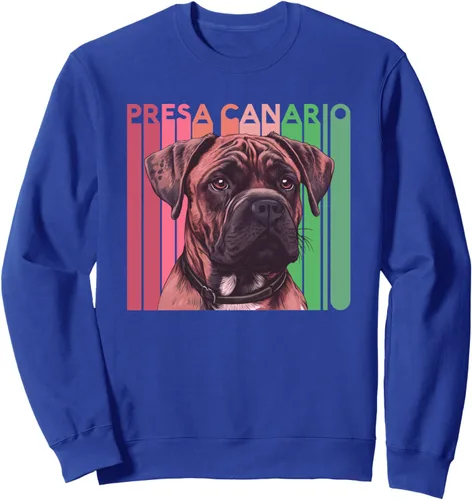 Vista 4 de Presa Canario Dog Retro Mama Papa Mom Dad Pet Lover Breed Sweatshirt