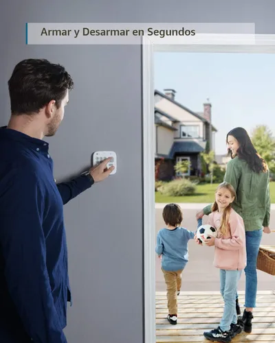 Vista 2 de eufy Security Kit de alarma para el hogar de 5 piezas, sistema de seguridad para el hogar, teclado, sensor de movimiento, 2 sensores de entrada
