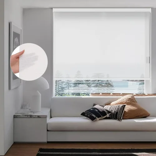 Vista 19 de Changshade Cortinas enrollables de tamaño personalizado con cordón, persianas enrollables para ventanas con filtro de luz y aislamiento térmico