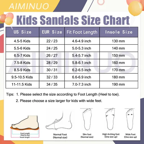 Vista 2 de AIMINUO Sandalias de verano para niños pequeños, sandalias antideslizantes para la ducha, playa, piscina, sandalias blancas para niños y niñas