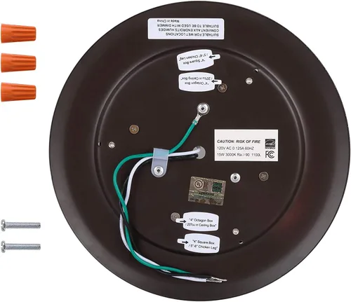 Vista 4 de LUNABODE - Luces de techo LED regulables de 4/6 pulgadas, paquete de 6, 16.5 W/2700 K, elegante lámpara de techo para pasillo, cocina, comedor