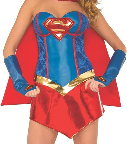 Vista 3 de Rubie's womens Secret Wishes Dc Comics Supergirl Costume Corset