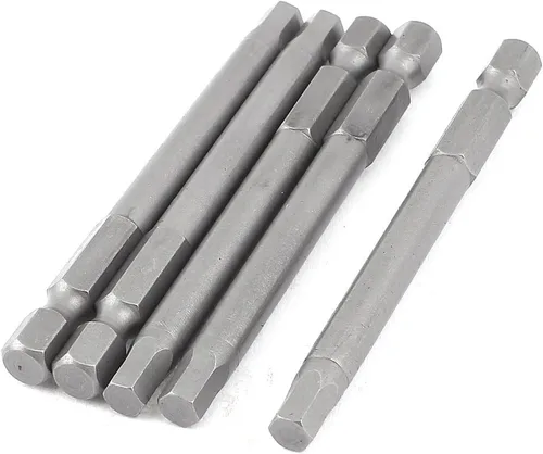 Vista 4 de uxcell 1/4 pulgada vástago hexagonal 0.050 in cabeza hexagonal destornillador magnético puntas 5pcs