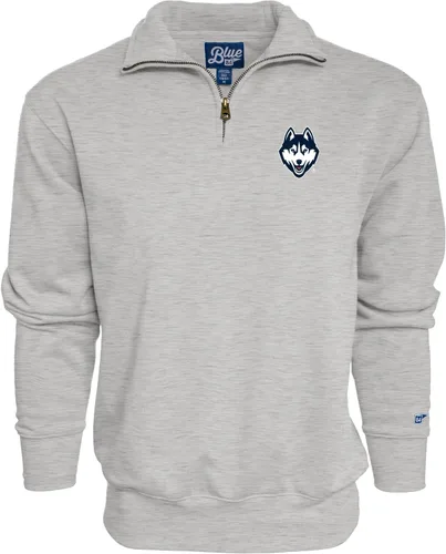 Vista 86 de Blue 84 Sudadera con cremallera de un cuarto para hombre de la NCAA