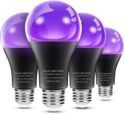 Vista 13 de L LOHAS LED Bombillas LED, Bombilla de Luz Ámbar para Ayuda del Sueño, A19 9W (Equivalente a 60 Vatios), Bloqueo de Luz Azul, Bombillas Regulables