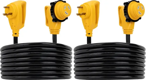 Vista 9 de Cable de alimentación eléctrica, de Camco, 55191, 25 pulgadas, de PowerGrip, con mango, 30 Amp