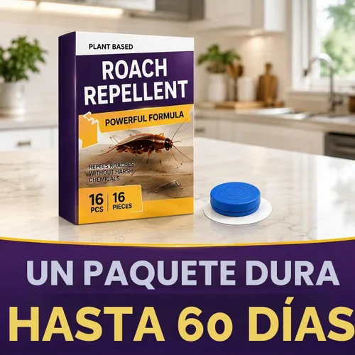 Vista 5 de Repelente Keep Roach Away para interiores, repelente de cucarachas lejos para el hogar, cobertura de 120 pies cuadrados, ingredientes a base