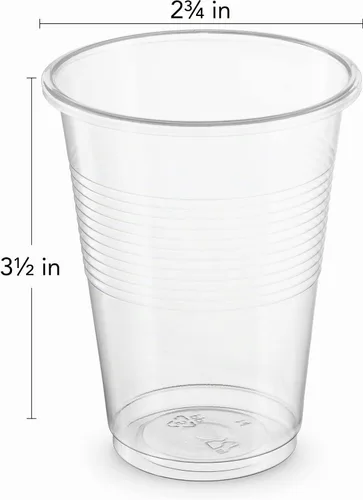 Vista 2 de Vasos de plástico transparentes, desechables y reutilizables Plasticpro