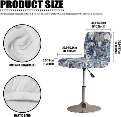 Vista 38 de American Eagle - Juego de 2 fundas para taburetes de bar para sillas de comedor, impermeables, antideslizantes, tamaño universal