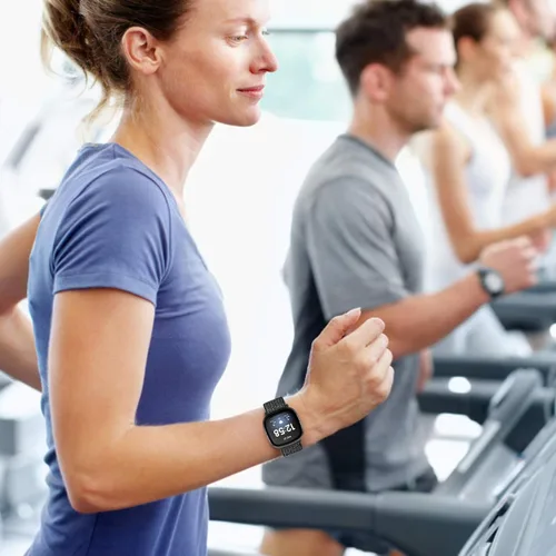 Vista 7 de Correas de nailon compatibles con Fitbit Versa 4/Sense 2/Versa 3/Fitbit Sense, correa de repuesto ajustable deportiva suave transpirable