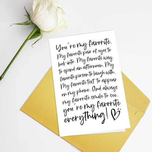 Vista 3 de Supoeguk Tarjeta romántica de aniversario de poema para hombres, tarjeta de cumpleaños para novio, marido, tarjeta de amor para él, You Are My