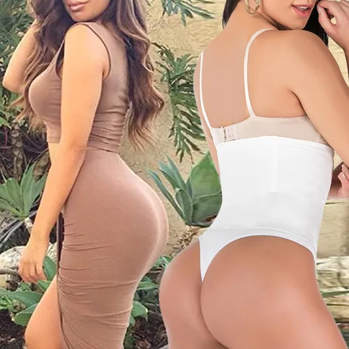 Vista 2 de FLORATA Bragas moldeadoras para mujer con control de abdomen, ropa interior de cintura alta