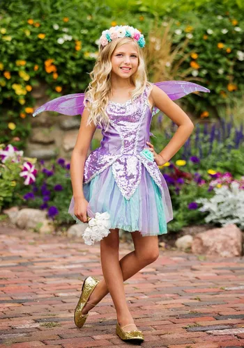 Vista 2 de Girl's Fairy Costume Fairy Wings and Dress for Girls